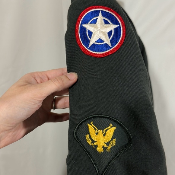 Vintage U.S. Army Class A Dress Green Wool Coat – 42L (FSN 8405-286-5173 Vietnam - Picture 7 of 9